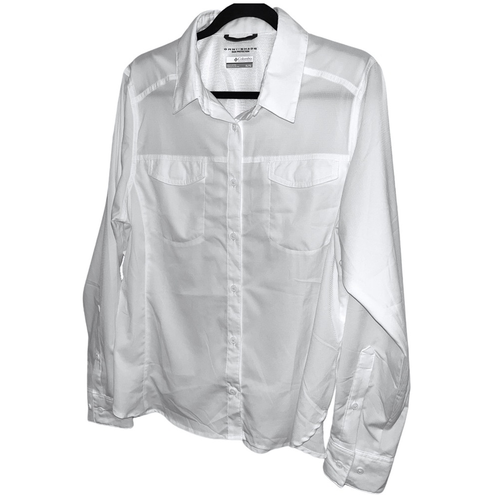 Columbia Silver Ridge Lite Long-Sleeve white Shirt Women’s size XL - Picture 2 of 12